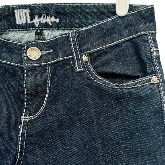 Kut from the Kloth Women Farrah Baby Boot Low Rise Blue Jeans Size 2   W29"xL32" - Picture 6 of 14